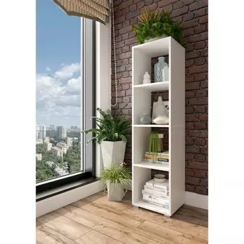 Стеллаж «СТ4», 3623301400 мм, цвет белый шагрень