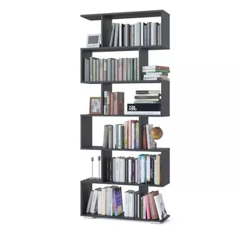 Стеллаж «СТ 1», 800 × 252 × 1908 мм, цвет чёрный