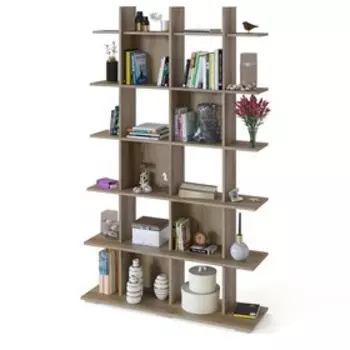 Стеллаж «СТ-6», 1200× 356× 1982 мм, цвет дуб делано