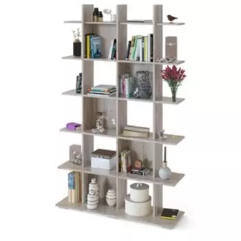 Стеллаж «СТ-6», 1200× 356× 1982 мм, цвет дуб юкон