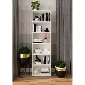 Стеллаж универсальный «СТ6», 5322691810 мм, цвет белый шагрень