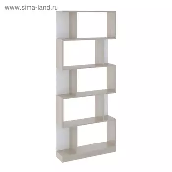 Стеллаж Walker, 2348302000 мм, цвет ясень шимо светлый/белый