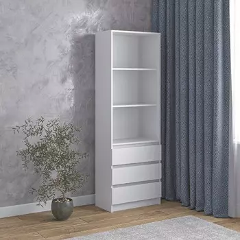 Стеллаж «Зара», 1800600340 мм, цвет белый