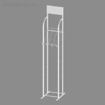 Стенд А4 с 1 полкой, цвет белый