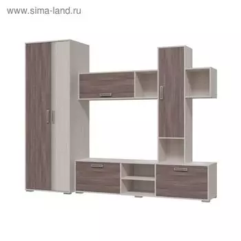 Стенка КУБИКА Бодега светлый/темный