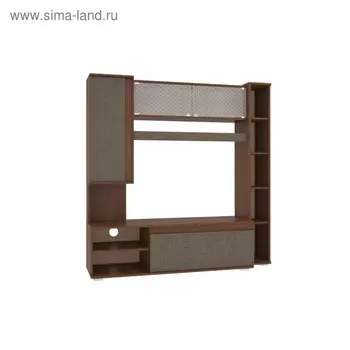 Стенка-мини Андора, 1523х424х1545, Рэд фокс/Скала