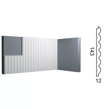 Стеновая панель Kr236SP, 14,3х1,2х270 см