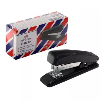 Степлер № 24/6 и 26/6 на 18 листов, deVENTE металлический, чёрный