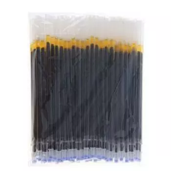 Стержень гелевый, 0.5 мм, длина 128 мм, (игольчатый пишущий узел) пластик/металл, d=5 мм, чернила чёрные