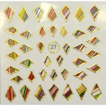 Стикер для ногтей «Жидкий камень», 27