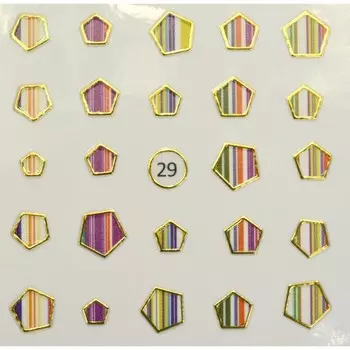 Стикер для ногтей «Жидкий камень», 29