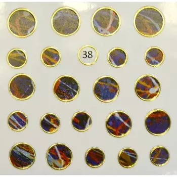 Стикер для ногтей «Жидкий камень», 38