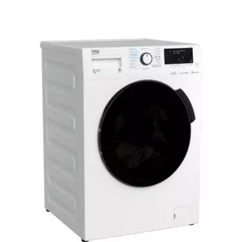 Стиральная машина Beko WDB7425R2W , сушка, класс В, 1200 об/мин, 7 кг, бело-чёрная