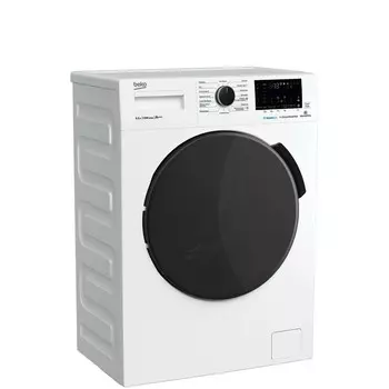 Стиральная машина Beko WSPE 6H616A, класс А, 1200 об/мин, до 6.5 кг, чёрная