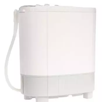 Стиральная машина "Фея" СМП 60 НС, класс В, 1300 об/мин, 6 кг, прозр. крышка, бело-серая