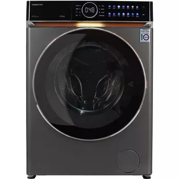 Стиральная машина HIBERG i-DDQ10 - 814 Sd, класс А+++, 1400 об/мин, до 8 кг, серая