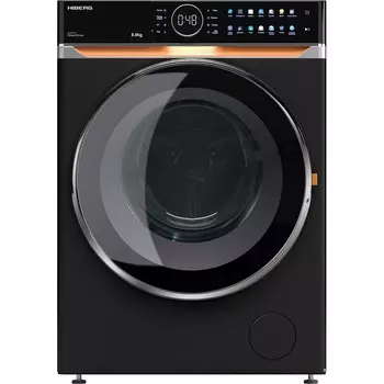 Стиральная машина HIBERG i-DDQ10 - 814 B, класс А+++, 1400 об/мин, до 8 кг, чёрная