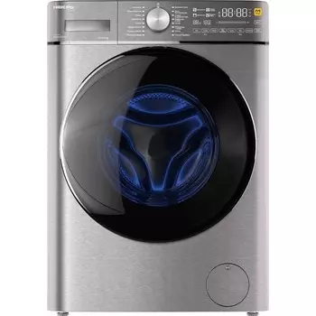 Стиральная машина HIBERG i-DDQ8 - 10614 Ss, класс А+++, 1400 об/мин, до 10.5 кг, серебристая