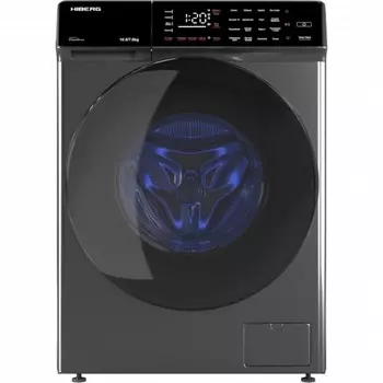 Стиральная машина HIBERG i-DDQ9 - 10714 Sd, класс, A+++, 1400 об/мин, до 10.5 кг, серая