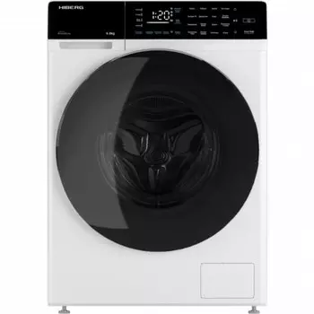 Стиральная машина HIBERG i-DDQ9 - 612 W, класс А+++, 1200 об/мин, до 6 кг, бело-чёрная