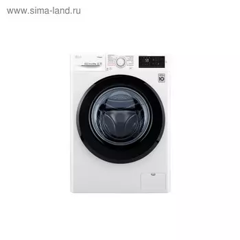 Стиральная машина LG F4M5VS6W, класс А, 1400 об/мин, 9 кг, бело-чёрная
