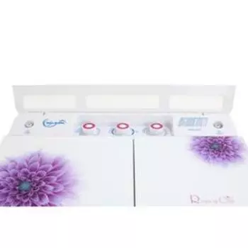 Стиральная машина WILLMARK WMS-65G, класс А, 1350 об/мин, до 6.5 кг, белая/фиолетовая