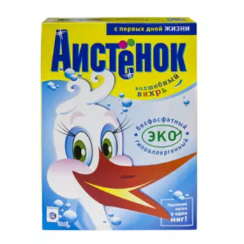 Стиральный порошок "Аистёнок - Волшебный вихрь", для детского белья, 1.8 кг