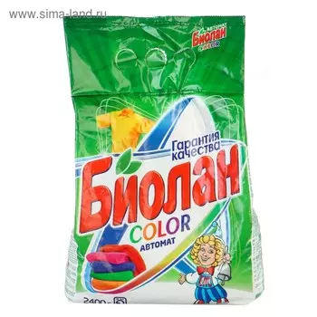 Стиральный порошок "Биолан" Color, автомат, 2.4 кг