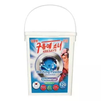 Стиральный порошок Kresays Universal гипоаллергенный экологичный, 2,5 кг