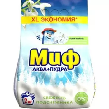 Стиральный порошок "Миф - Свежесть подснежника", автомат, 4 кг