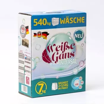 Стиральный порошок WEISSE GANS, Universal, 7 кг