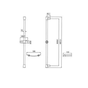 Стойка для душа IDDIS Sicily, SIC6500i17