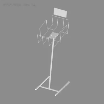 Стойка для газет А3, цвет белый