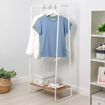 Стойка для одежды «Скандинавия 21», 6938,5147 см, цвет белый