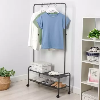 Стойка для одежды «Валенсия 32М», 91,530162 см, цвет графит