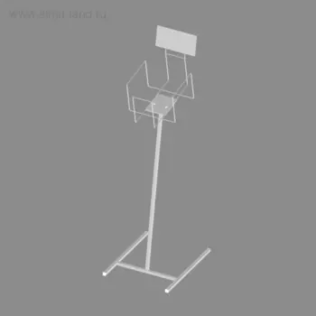 Стойка для журналов А4, цвет белый