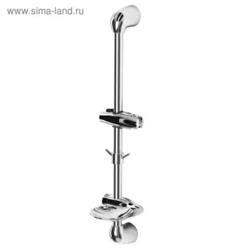 Стойка душевая Lemark LM8065C, 693 мм с круглой мыльницей, цвет хром