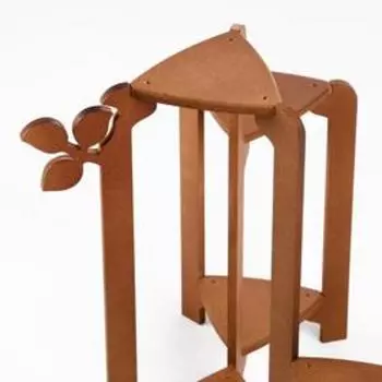 Подставка напольная для цветов «Клик Мебель. Флора», 6 полок, 490540400 мм, цвет орех