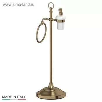 Стойка с двумя аксессуарами для туалета с биде 80 cm, фарфор; античная бронза, 3SC