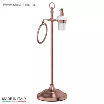 Стойка с двумя аксессуарами для туалета с биде 80 cm, фарфор; античная медь, 3SC