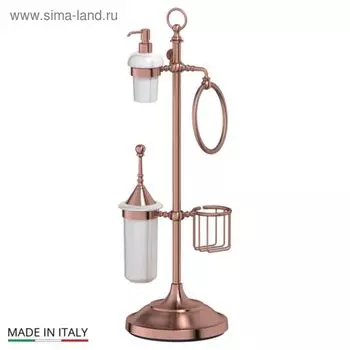 Стойка с пятью аксессуарами для туалета с биде 80 cm, фарфор; античная медь, 3SC