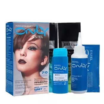 Стойкая краска-гель для волос ESTEL ONLY русый