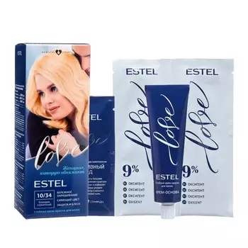 Стойкая крем-краска для волос ESTEL LOVE блондин солнечный