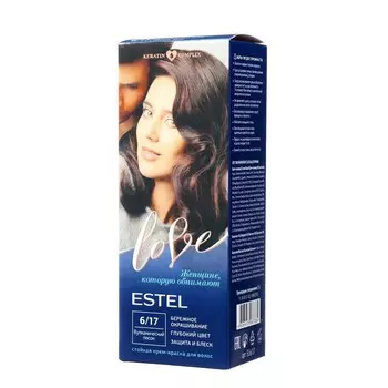 Стойкая крем-краска для волос ESTEL LOVE тон 6/17 вулканический песок