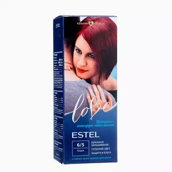 Стойкая крем-краска для волос ESTEL LOVE бордо