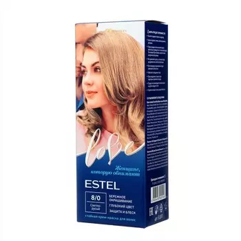 Стойкая крем-краска для волос ESTEL LOVE светло-русый