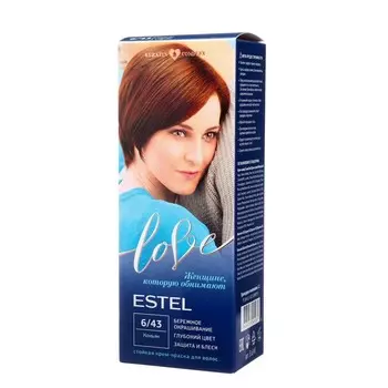 Стойкая крем-краска для волос ESTEL LOVE коньяк