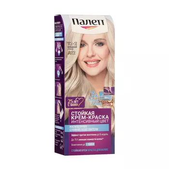 Стойкая крем-краска для волос Палетт, тон A12, платиновый блонд