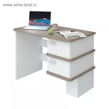 Стол, 1200 600 760 мм, цвет нельсон / белый