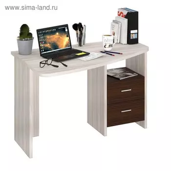 Стол, 1200 690 770 мм, левый угол, цвет карамель/венге